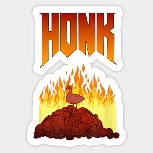 What Does the Goose Say ? Honk Sticker